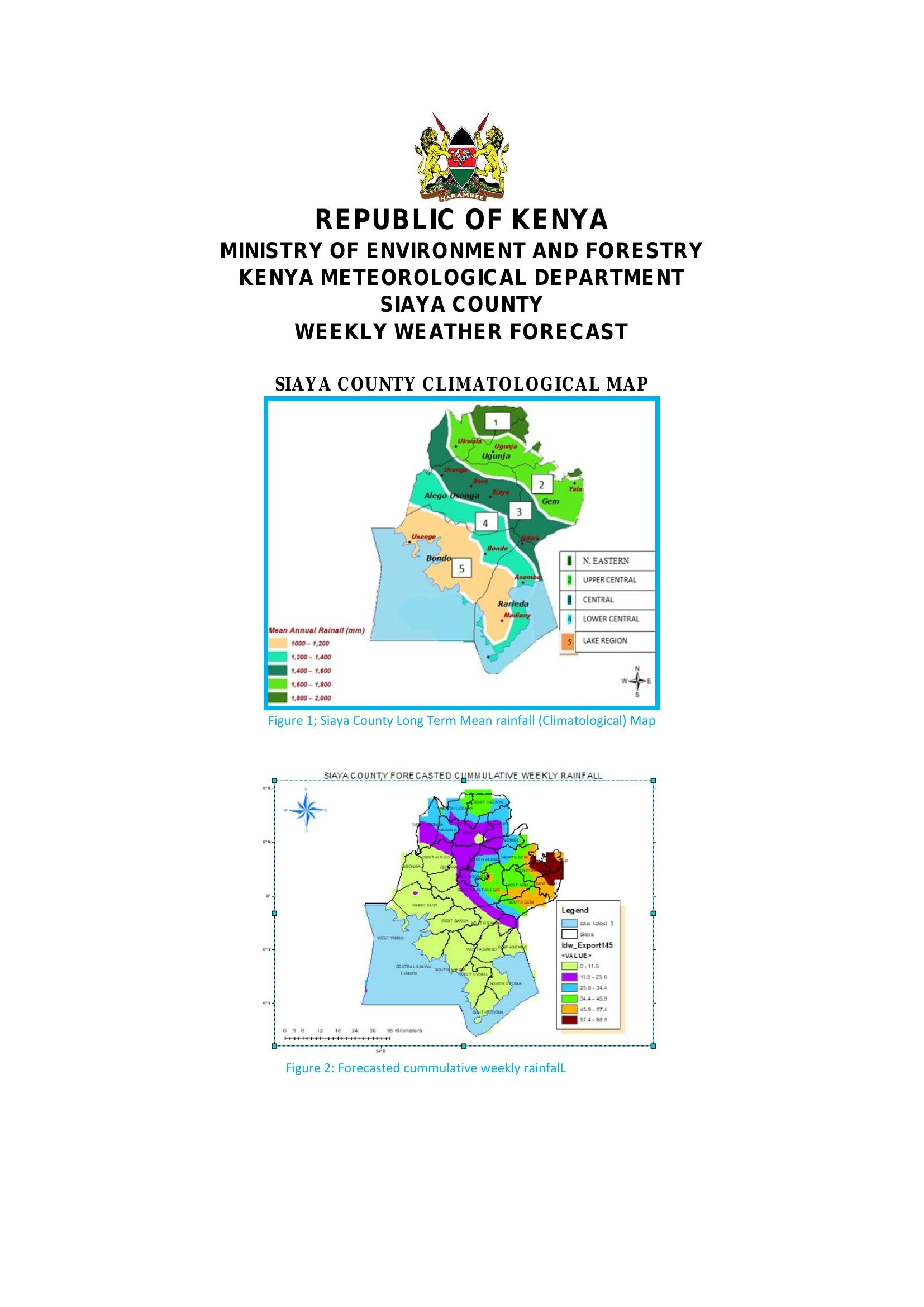 Siaya County Weekly 17 23 March 2026 Fsiaya County Weekly Weather Forecast Valid 17t 