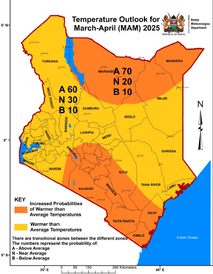 Temperature Outlook MAM 2025